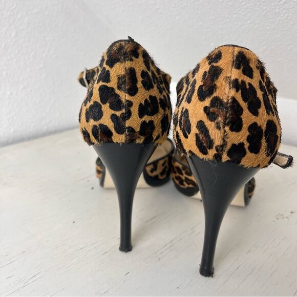 Calvin Klein Vincent calf hair leopard stiletto pumps 9.5 - Picture 5 of 11